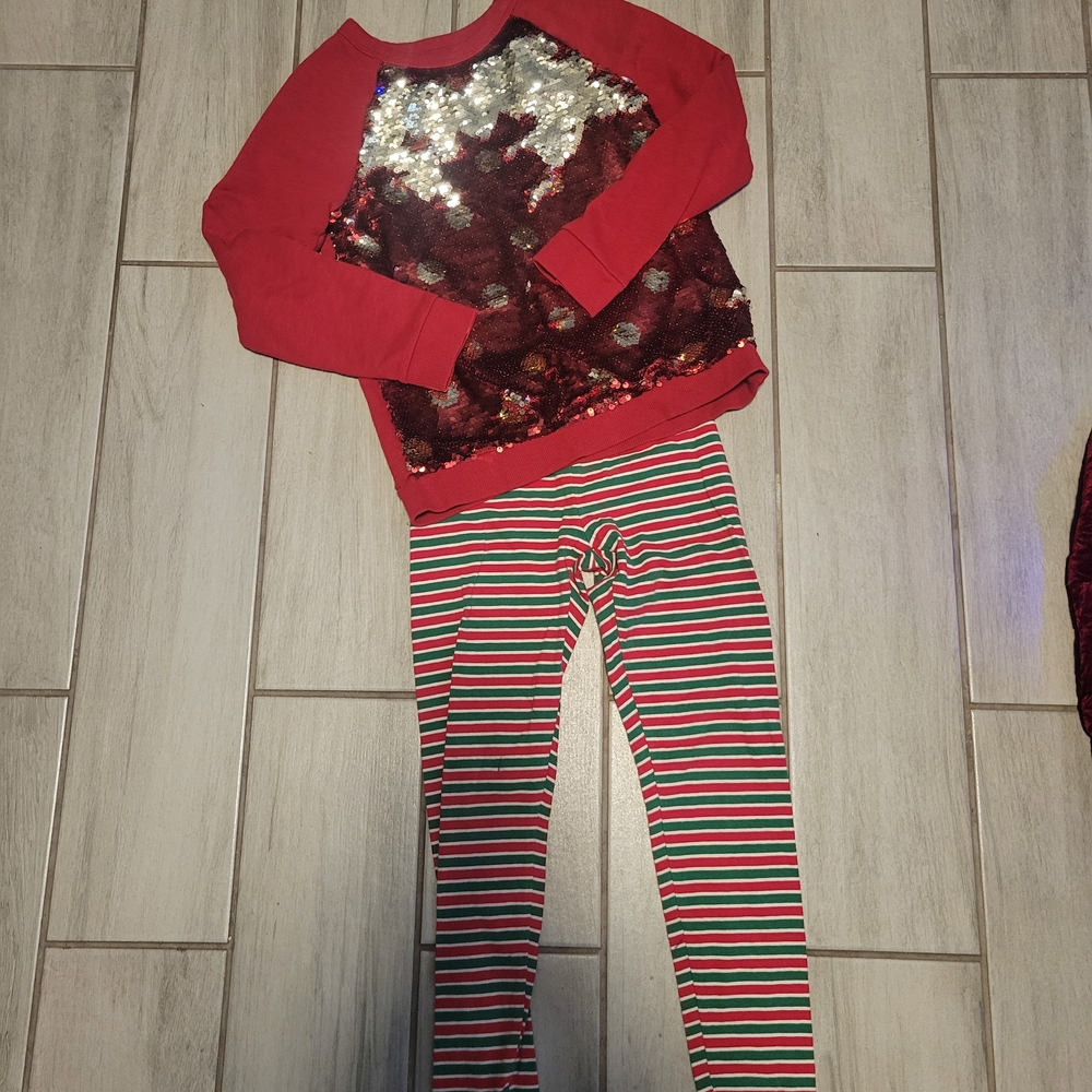 Cat & Jack Red Sequin Top